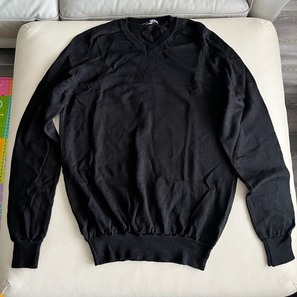 NWOT - Horst Men’s 100% Merino Wool Fine Knit Sweater - Made in Italy - Size L - Picture 2 of 6